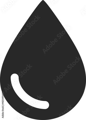 Solid blood drop icon used in surgery UI