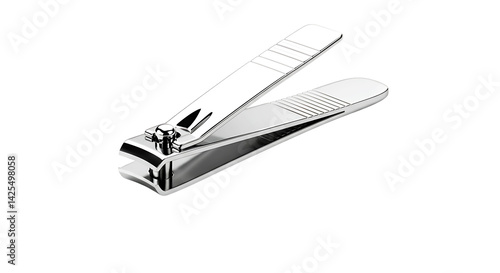 Metal Fingernail Cutter Isolated on Transparent Background


