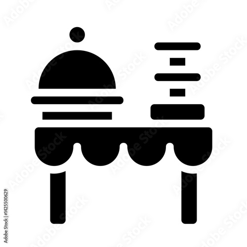 Buffet Table Solid Icon