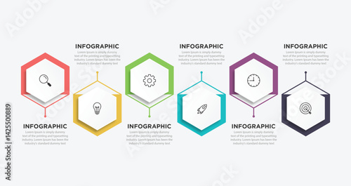 Business data visualization. timeline infographic icons designed for abstract background template