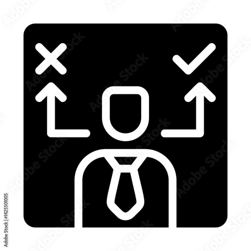 Decision Maker Solid Icon