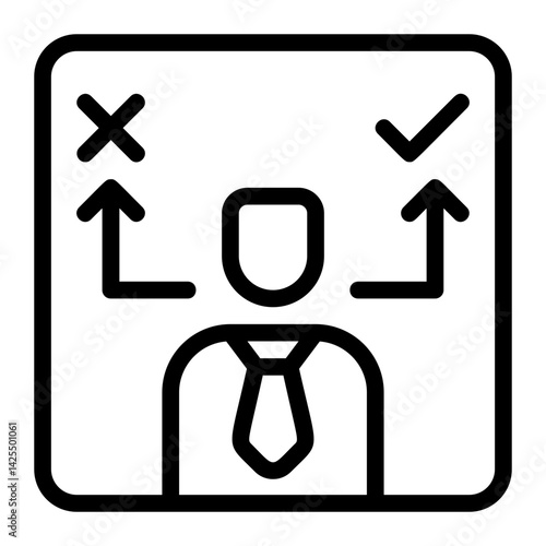 Decision Maker Line Icon