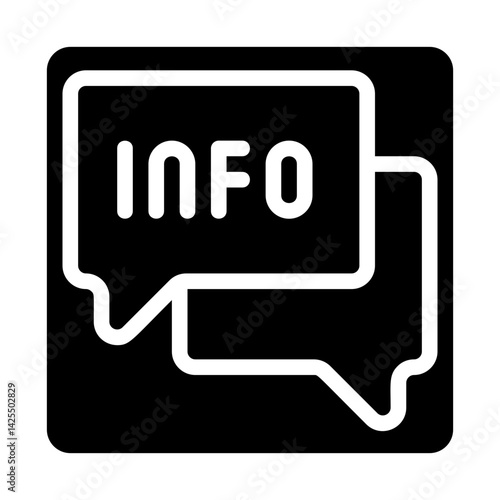 Info Bubble Solid Icon