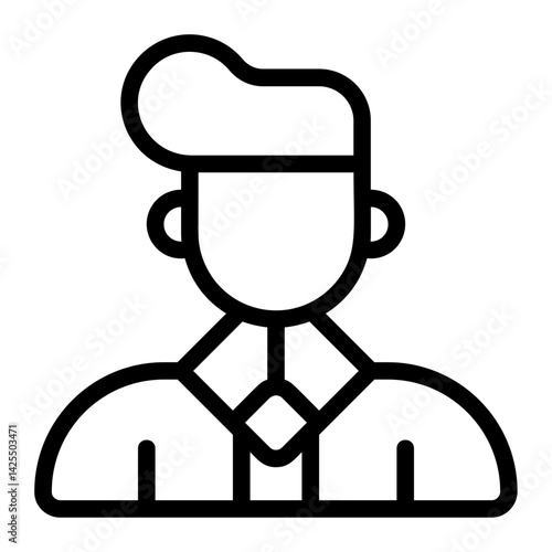 Office Worker Line Icon