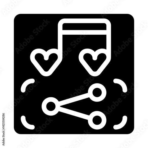 Shared Playlist Solid Icon
