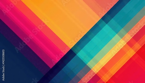 Free Download Geometric abstract wallpaper with bold lines and vibrant colors , interior design, design - GFXLoad