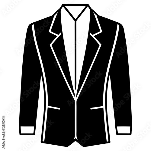 Business suit with white background 