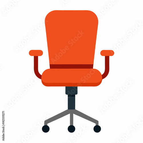 High-quality AI office chair design with white background, perfect for microstock, digital products, and commercial use.