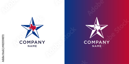 Texas star logo design