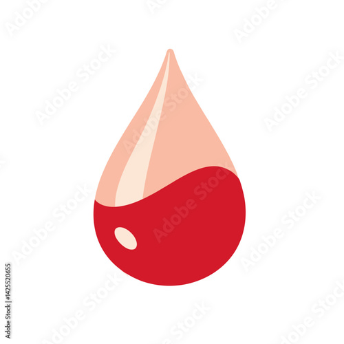 Blood drop illustration for World Donor Day  