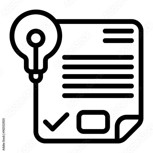 Idea Validation Line Icon