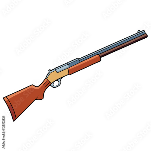 Winchester 1887 vector illustration high color 