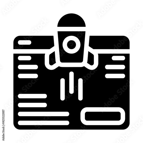 Startup Launch Solid Icon