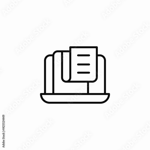 files pdf paper icon sign vector