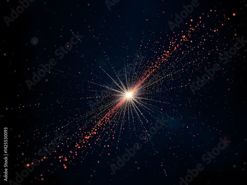 abstract background with stars and galaxy