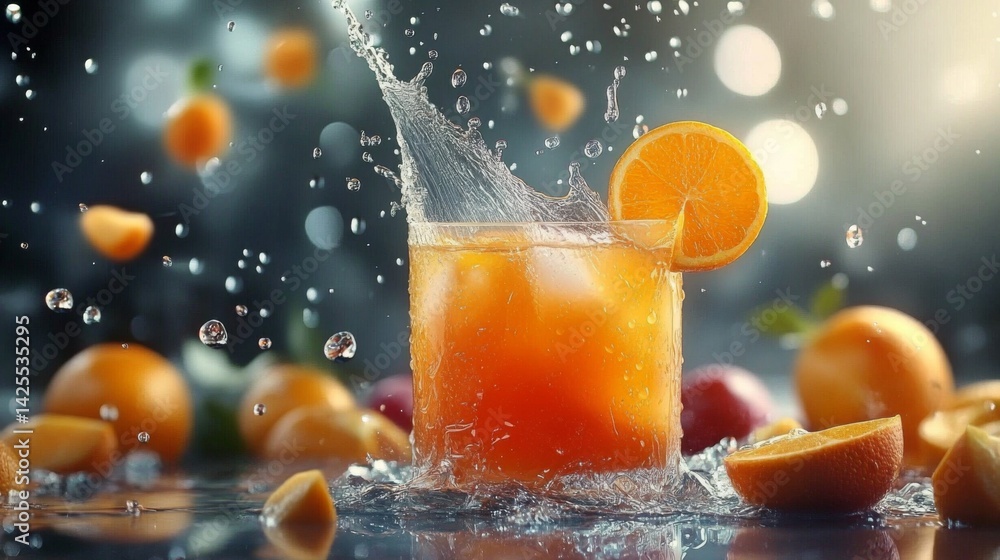 orange juice in glass orange juice in glass