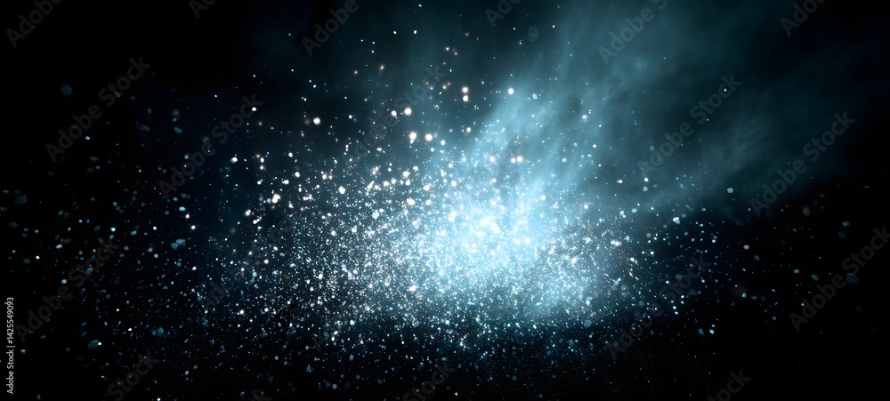 Obraz premium Color glowing special effect particle image