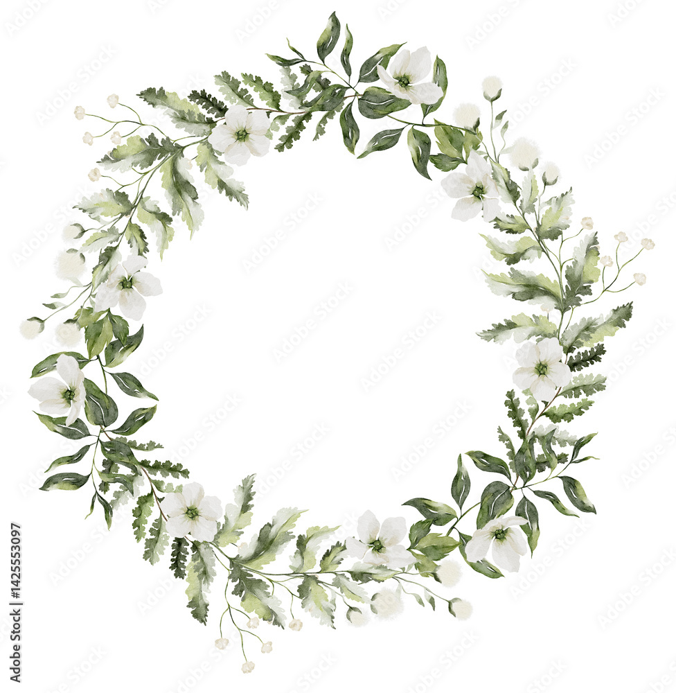 Fototapeta premium laurel wreath isolated on white