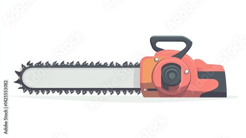 Cartoon chainsaw illustration
