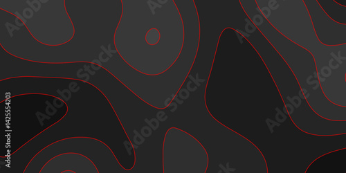 Abstract papercut design. Background of the topographic map. modern wallpaper texture and realistic design used for banner and posters, mountain relief geographic pattern. vector illustration.