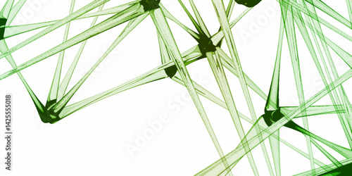 Abstract connecting dots and lines with geometric background. Geometric plexus structure cybernetic concept. Internet connection network high digital technology with connecting points and lines.