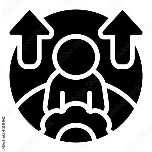 Circle Development Solid Icon