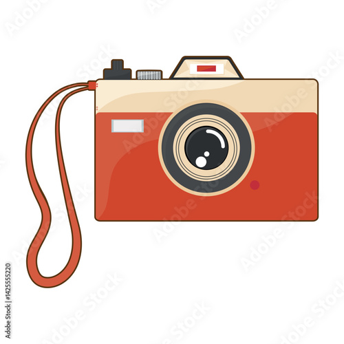 Retro Camera Vector Illustration