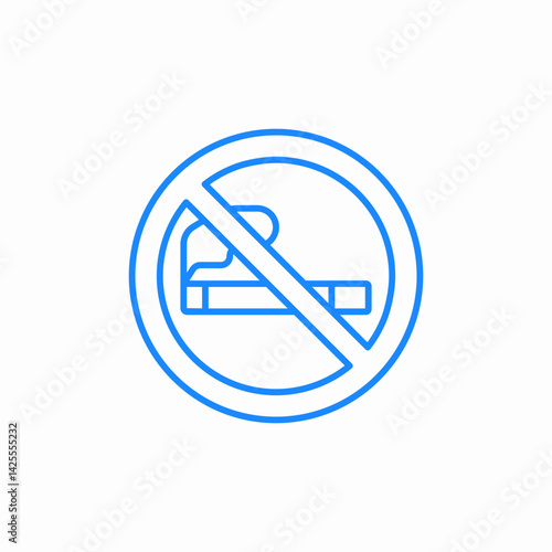 no smoking icon sign vector