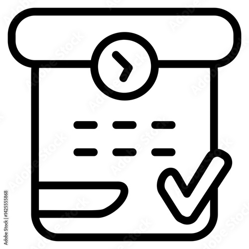 Discipline Line Icon