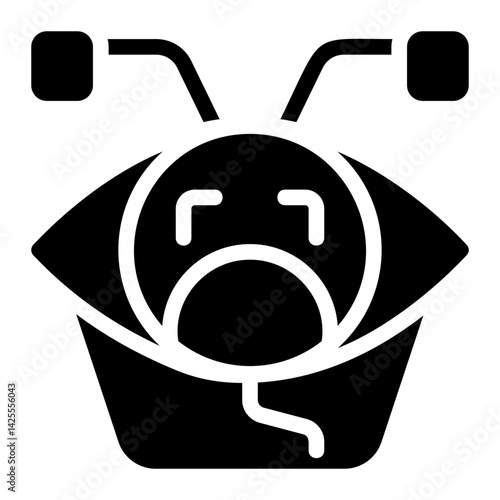Eye Scanner Solid Icon