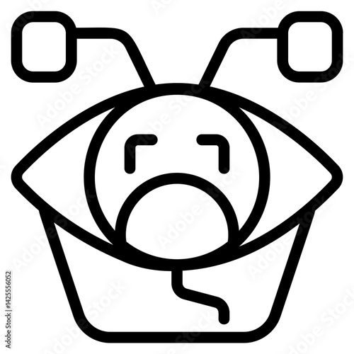 Eye Scanner Line Icon