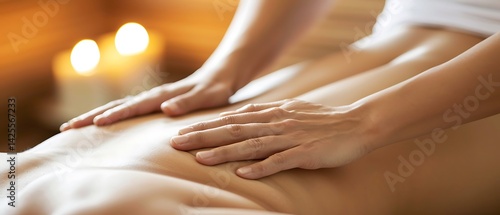 Wallpaper Mural Relaxing Back Massage with Candlelight Torontodigital.ca