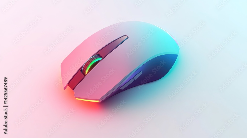 Wireless gaming mouse, modern design, illuminated Wireless gaming mouse, modern design, illuminated