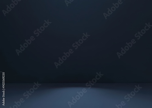 Dark, muted navy studio backdrop with subtle lighting