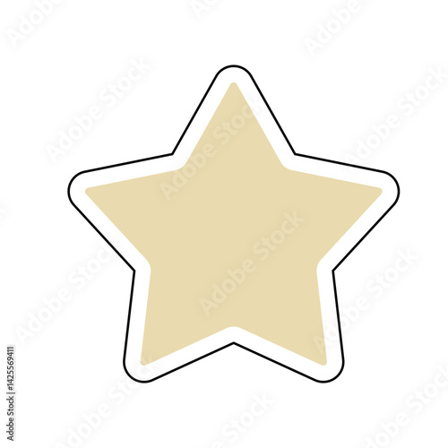 Obraz na płótnie Modern Sticker Shape Vector Line w salonie