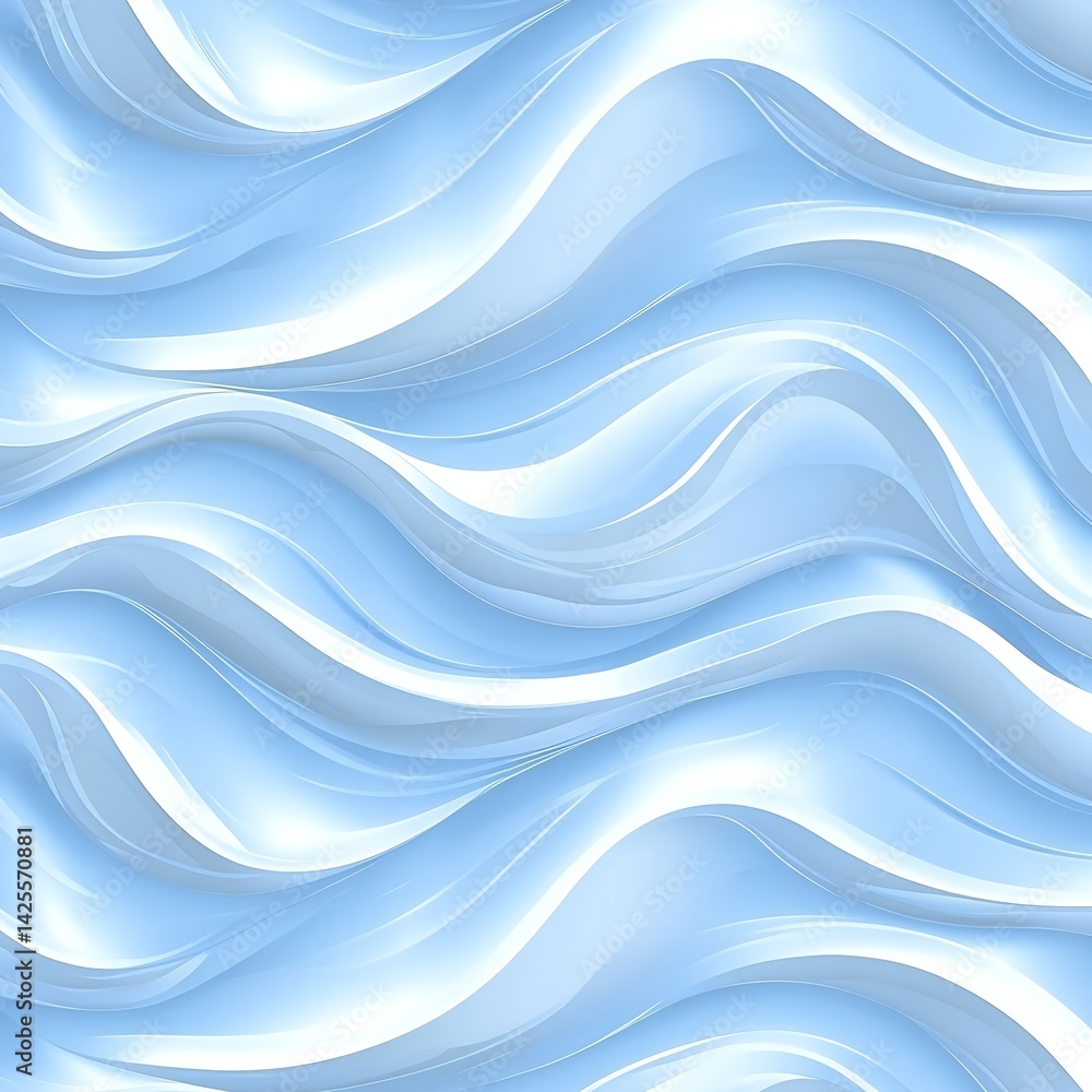 A soft blue and white abstract background with flowing wavy lines and subtle light reflections visible A soft blue and white abstract background with flowing wavy lines and subtle light reflections visible