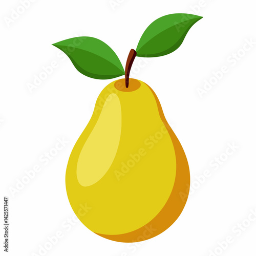 pear with leaf