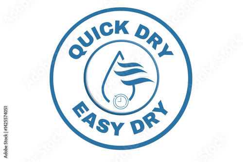 Quick dry stamp vector, easy dry, Quick dry label, stamp, design, logo, icon, illustration, Vector water, dryer for advertising, marketing and promotion concept on transparent background 