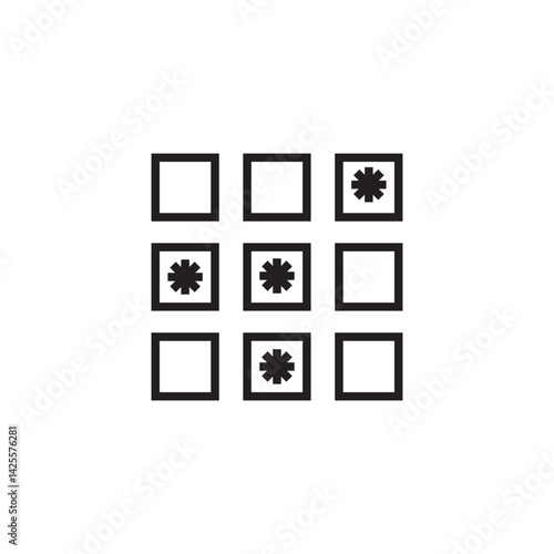 key pad passkey password icon editable outline stroke vector eps