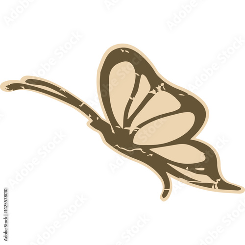 Vintage Paper Butterfly