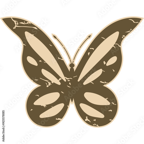 Vintage Paper Butterfly