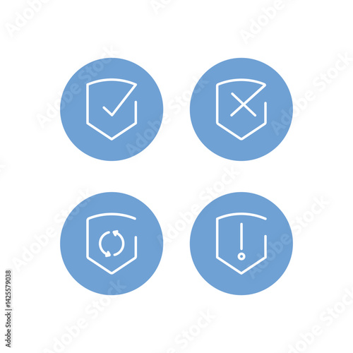 Free Download Security shield sign vector illustration. Vector illustration - GFXLoad
