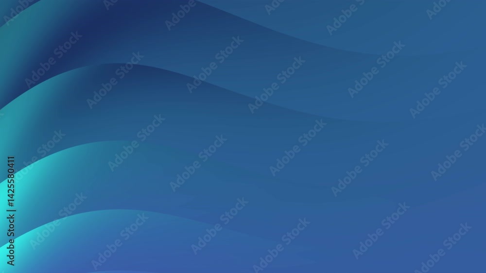 Blue abstract background with curved lines. Suitable for technology, science, modern design concepts. Minimalistic and dynamic graphic for various projects.