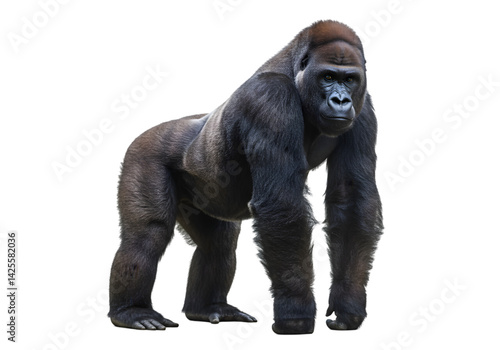Powerful Gorilla Image: High-Resolution Wildlife Photo transparent background