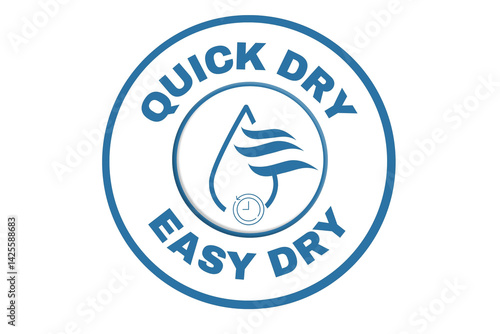 Quick dry stamp vector, easy dry, Quick dry label, stamp, design, logo, icon, illustration, Vector water, dryer for advertising, marketing and promotion concept on transparent background 