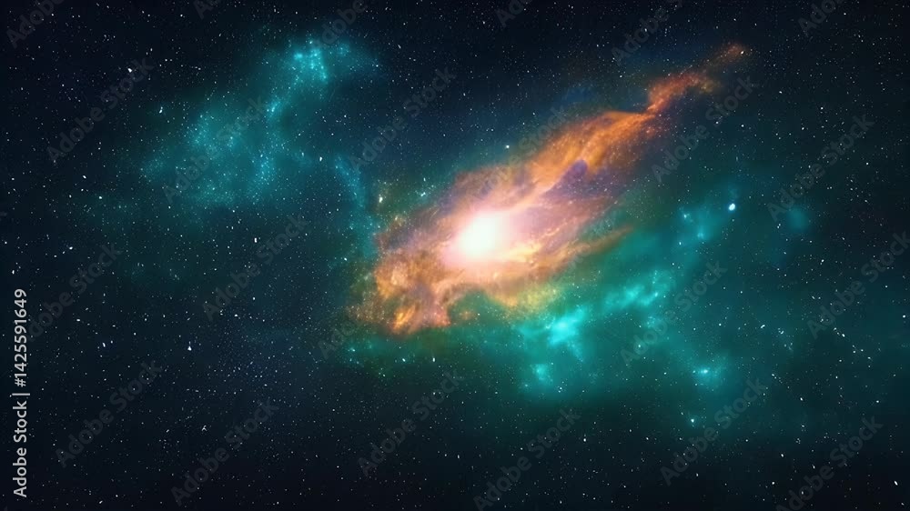 Celestial Tapestry: A Breathtaking Nebula in Vivid Hues Celestial Tapestry: A Breathtaking Nebula in Vivid Hues