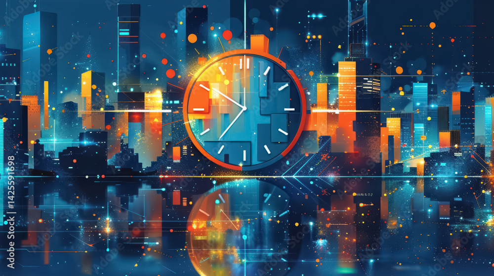 concept of time in the business context to productivity, efficiency, and time management