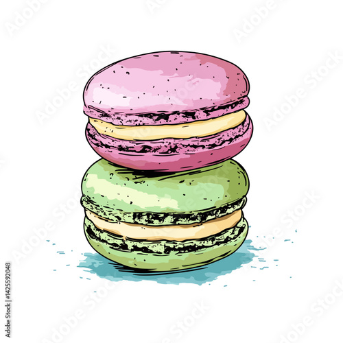 macarons,vector