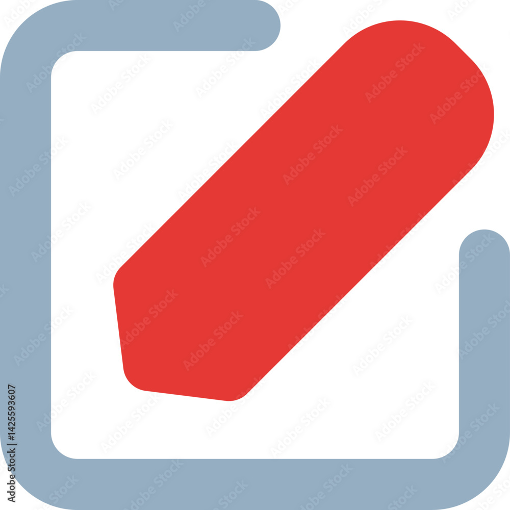 Edit Pencil Fill In Cut Out Square Icon Edit Pencil Fill In Cut Out Square Icon