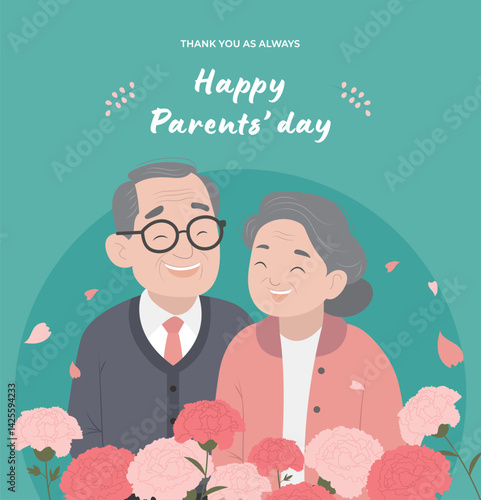가정의달 어버이날 벡터 일러스트